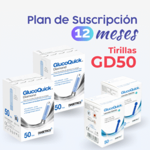 Plan de suscripción anual Tiras Glucoquick Diamond GD50